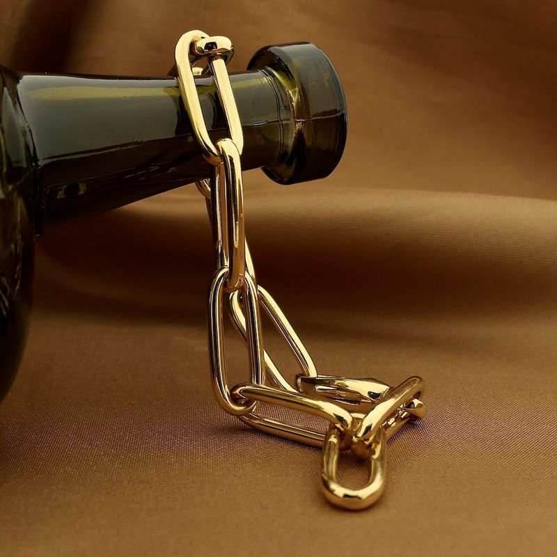 Image 2 of Sheep/Lemon gold anchor link bracelet