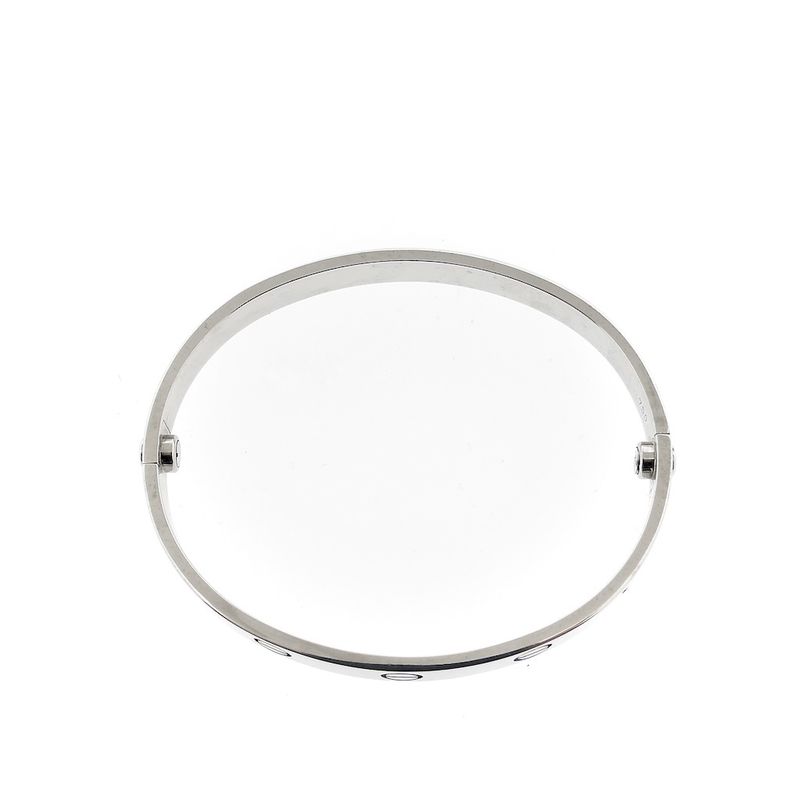 Image 8 of 18K white gold LOVE bracelet; Cartier | Ø 54.5 mm