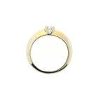 Image 8 of Two-tone gold solitaire ring with diamond; 0.25 ct.