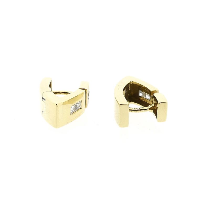 Image 8 of 14 Karat Gold Earrings with Zirconia