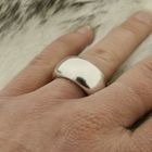 Image 7 of Wide silver ring