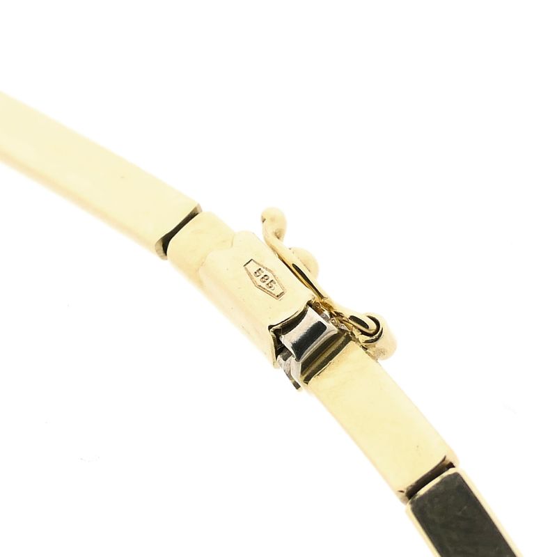 Image 7 of Golden Bar Link Necklace | 45 cm