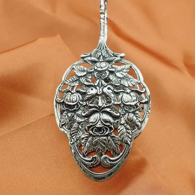 Image 5 of Silver cookie tongs; Old Dutch; Vintage