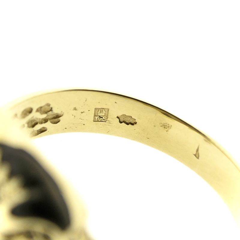 Image 8 of Gold pinky ring with ruby; Hades