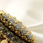 Image 8 of 20 carat gold marquise ring with diamonds approx. 1.50 ct.