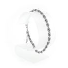 Image 5 of Silver twisted link bracelet | 19 cm