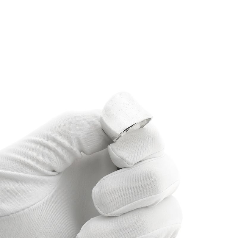 Image 10 of Wide silver ladies ring