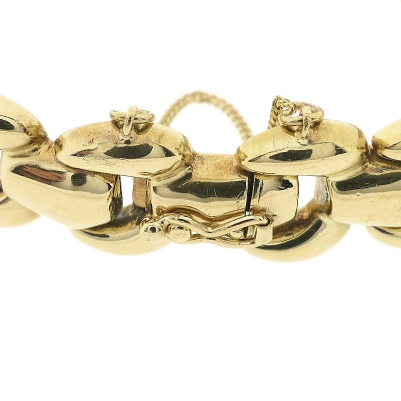 Image 3 of Gold Bismarck link bracelet