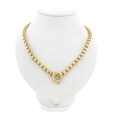 Image 1 of Gold Jasseron Necklace; 14 Karat; 46 cm