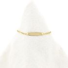 Afbeelding 1 van Gouden figaroschakel kinderarmband met graveerplaatje | 13 cm - 14,5 cm