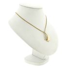 Image 6 of Two-tone abstract gold pendant