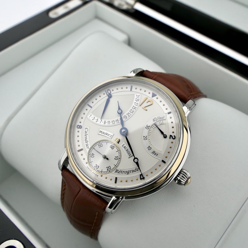 Image 12 of Maurice Lacroix Masterpiece Retrograde 76840; 18k gold/steel men's watch