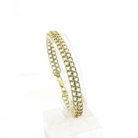 Gold French gourmet link bracelet