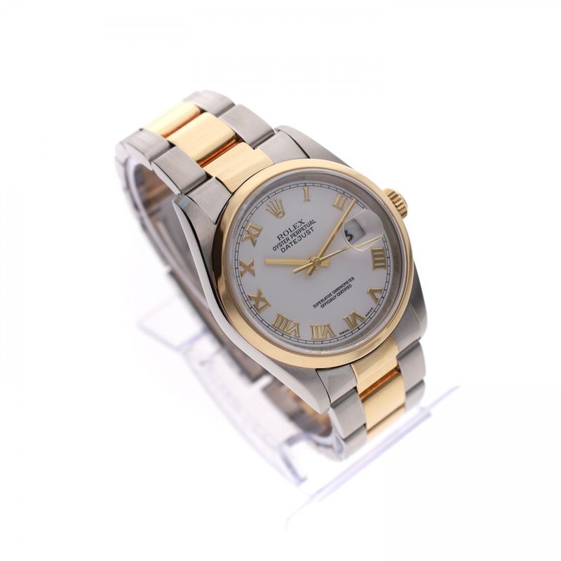 Afbeelding 4 van Rolex Datejust 36mm 16203; Automatisch Horloge (Full-Set 2002)