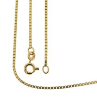 Gold Venetian link chain | 45.5 cm