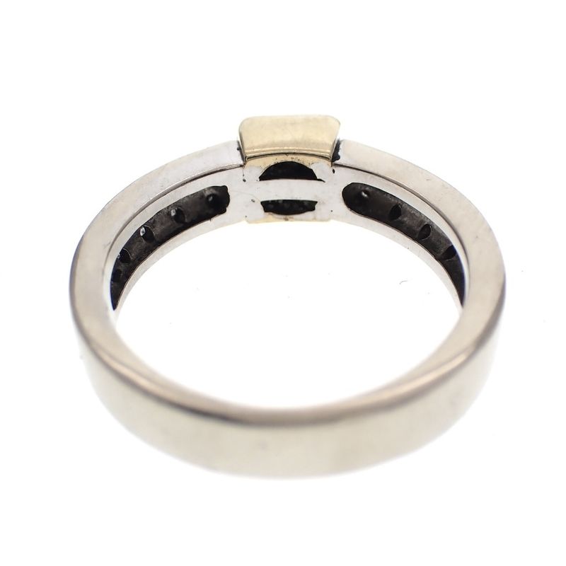 Image 5 of Two-tone gold ring with diamonds; 0.24 ct.