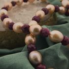 Image 2 of 9 carat pearl necklace with ruby