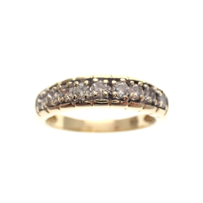 Image 2 of Gold ring with diamonds; 0.54 ct.