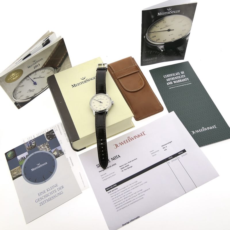 Image 4 of Meistersinger No. 03 Automatik; Automatic men's watch