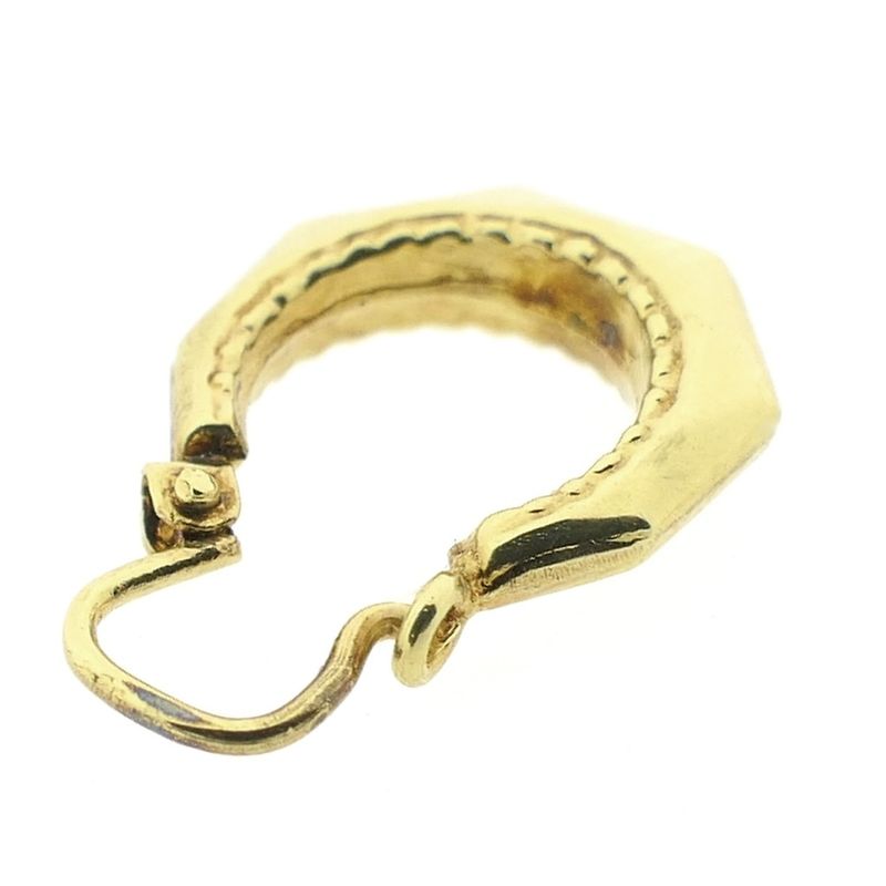 Image 5 of Vintage gold hoop earrings