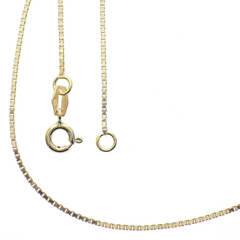 Image 1 of Golden Venetian link chain | 43 cm