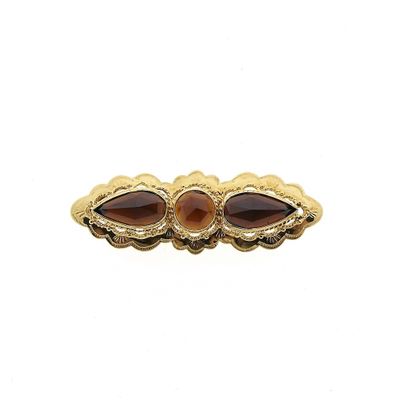 Image 1 of Antique gold brooch with garnet