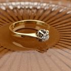 Image 2 of Desiree gold solitaire ring with diamond; 0.14 ct.
