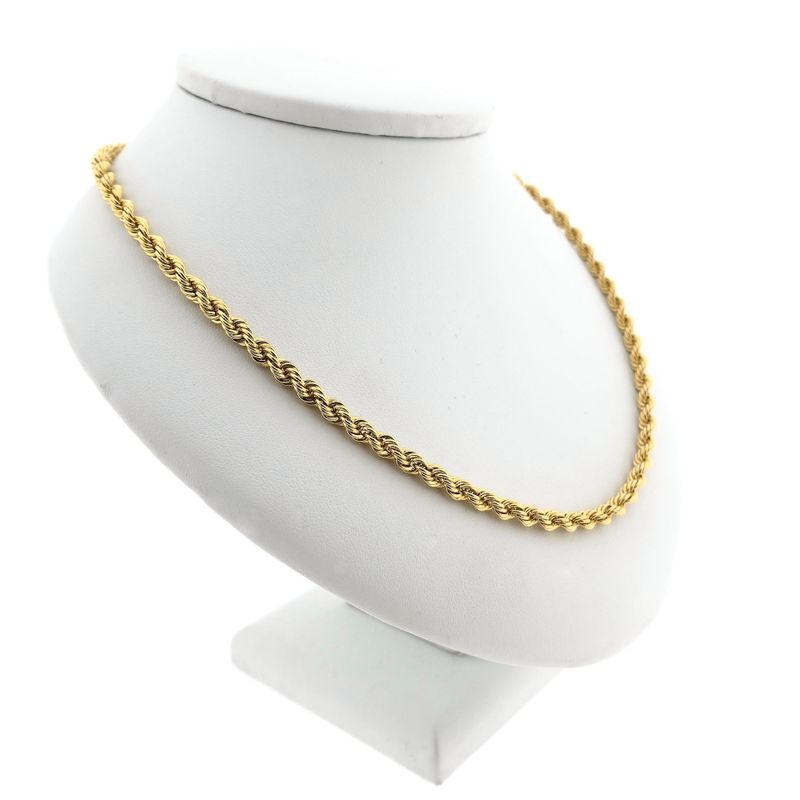 Image 5 of Twisted Gold Link Necklace
