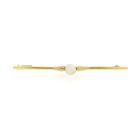 Image 1 of Gold brooch with cultured pearl