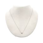 Image 1 of White gold anchor link necklace with fixed pendant