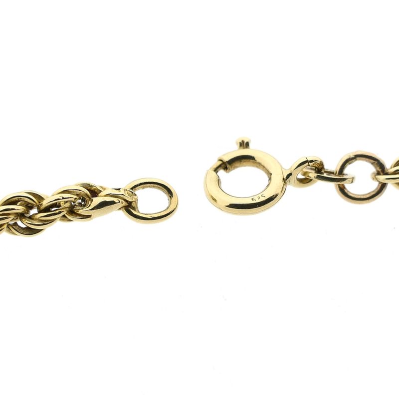 Afbeelding 3 van Gouden gedraaide schakelketting