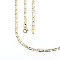 18K Two-tone gold navy link necklace; Men's | 59.5 cm