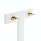 Image 6 of Golden rose stud earrings