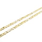 Image 4 of Two-tone gold Figaro link chain