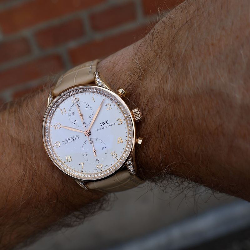 Image 21 of IWC Portuguese Chronograph IW371486; 18k rose gold men's watch