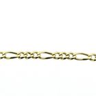 Image 7 of Gold Figaro link bracelet | 19 cm