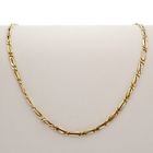 Image 1 of Solid gold fantasy link necklace | 56 cm