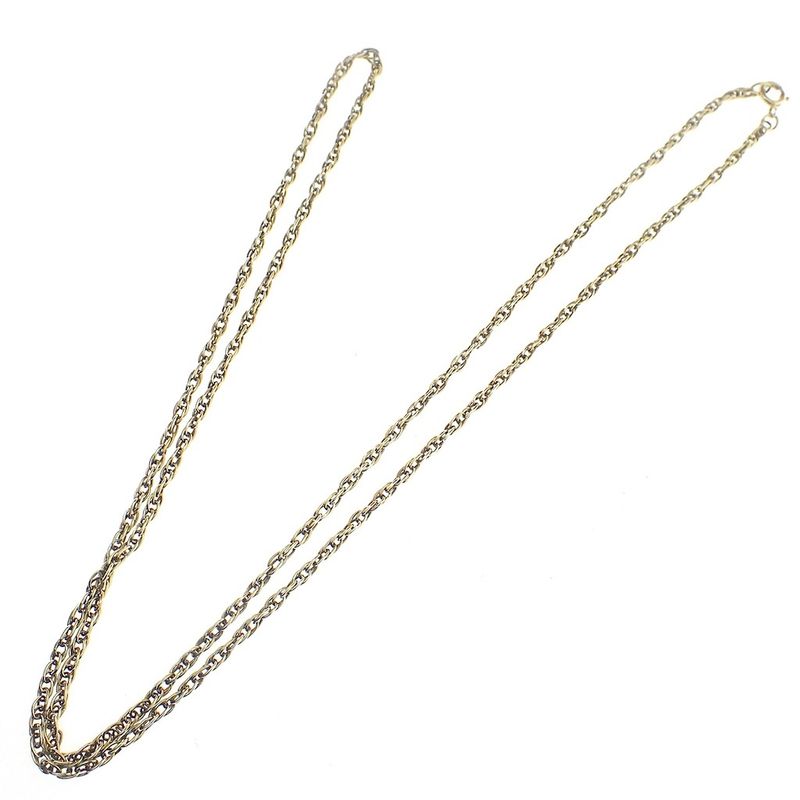 Image 7 of Gold long Singapore link chain