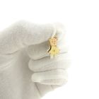 Image 9 of Tricolor gold pendant of a bear with diamond; 0.015 ct.