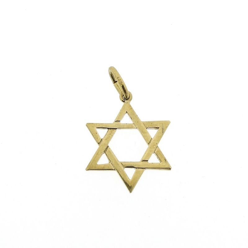 Image 1 of Gold pendant of a Star of David