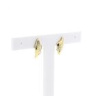 Image 3 of Gold stud earrings with diamond; 0.01 ct.