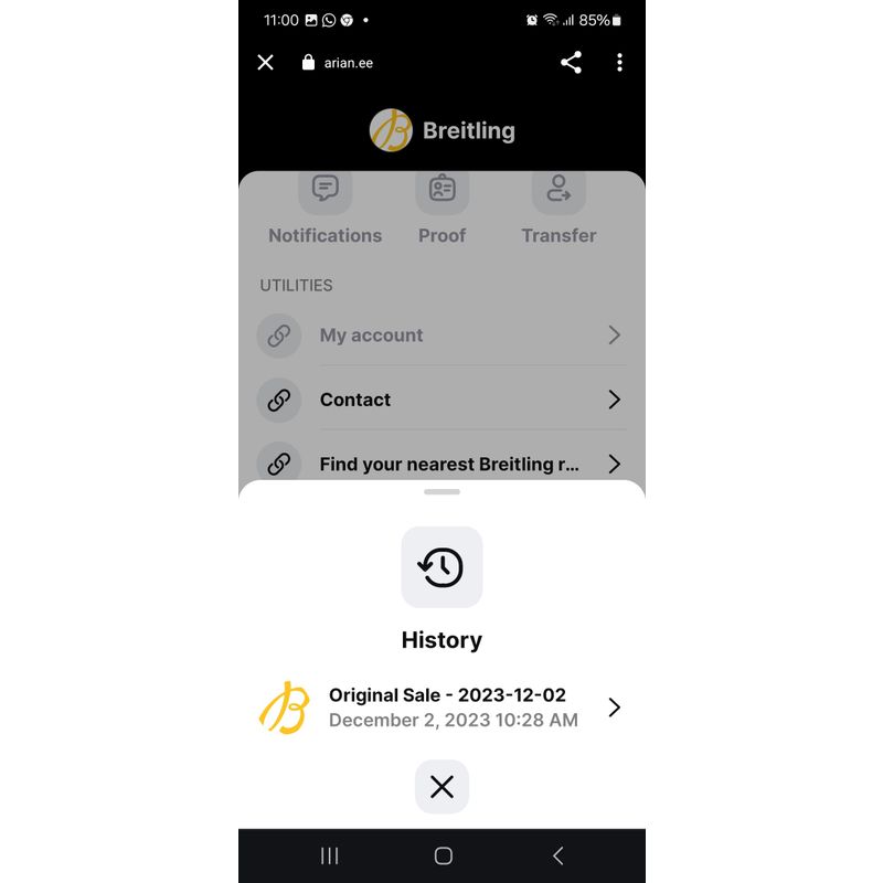 Image 21 of Breitling Superocean 36 A17316; Automatic unisex watch