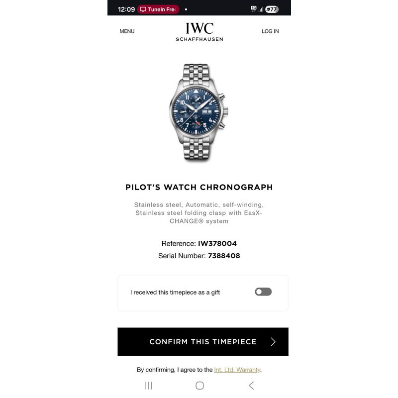 Image 15 of IWC Pilot's Watch Chronograph 41mm IW388102; Automatic Men's Watch