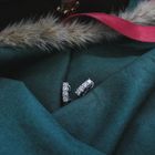 Image 2 of White gold stud earrings with diamonds 1.12 ct.