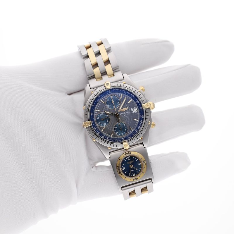 Image 4 of Breitling Chronomat Pilot's Chronograph 81.950; Chronograph men's watch with UTC