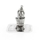 Image 4 of Antique Amsterdam silver statuette of a lady