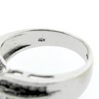 Image 4 of White gold ring with a cluster of diamonds; 0.70 ct.