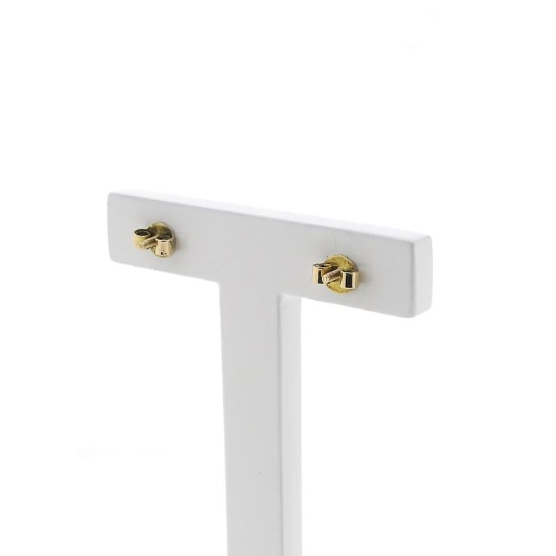 Image 4 of Gold screw stud earrings