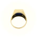 Image 5 of Gold signet ring with lapis lazuli