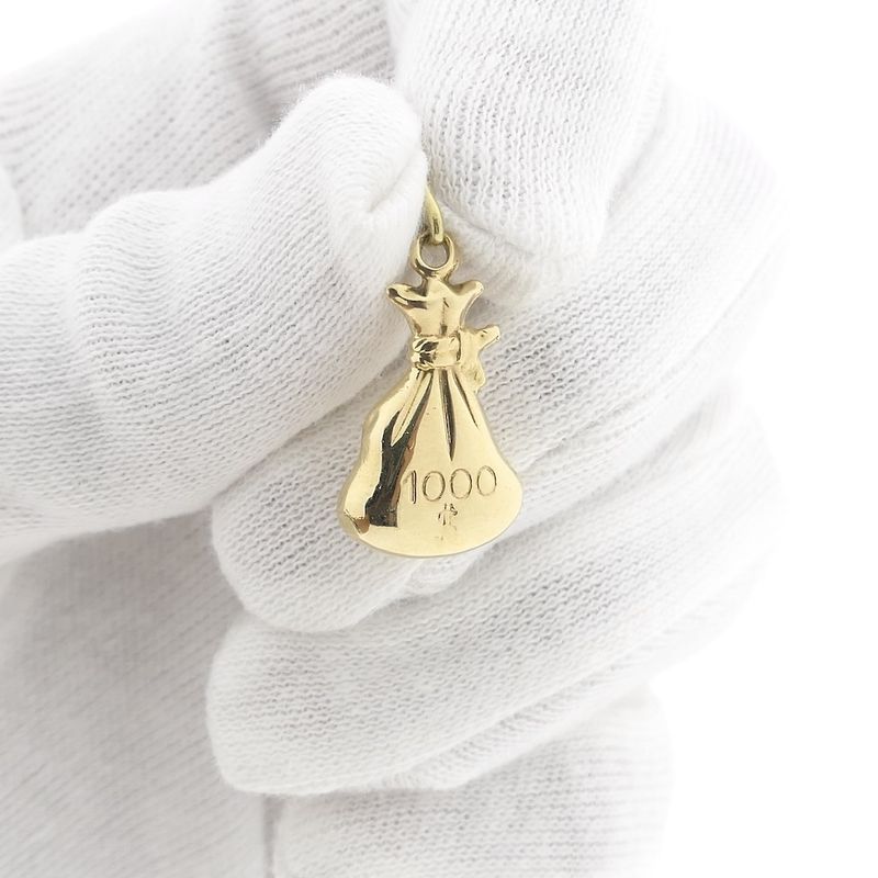 Image 10 of Gold pendant of a money bag